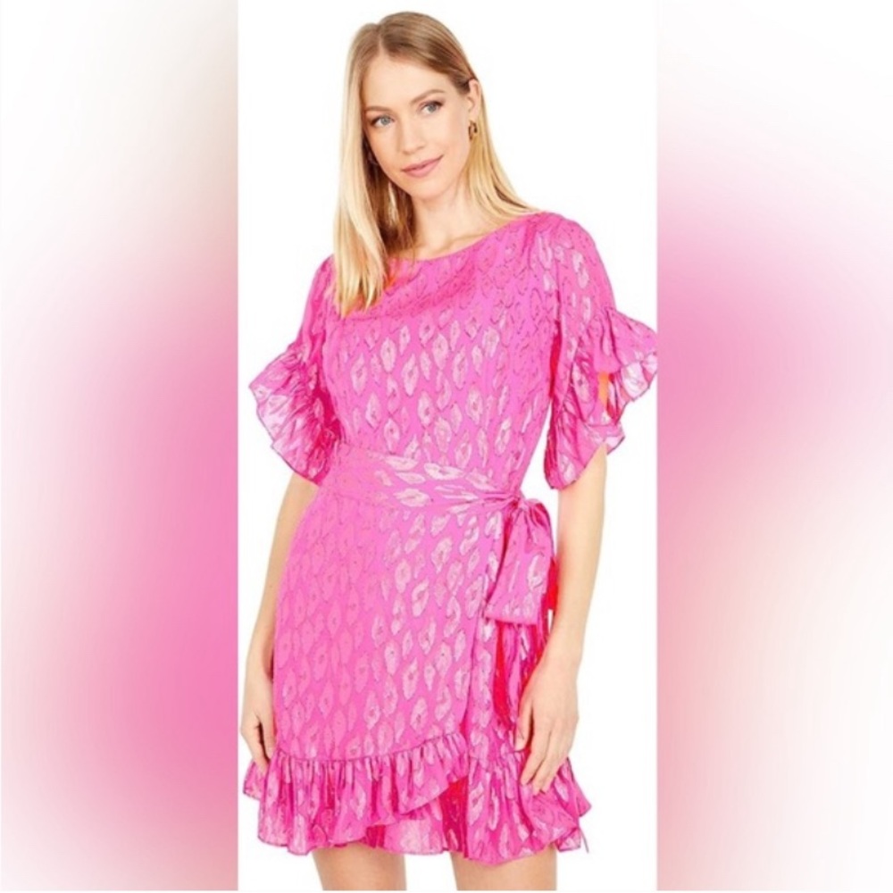 Hot Pink Lilly Pulitzer Wrap Dress